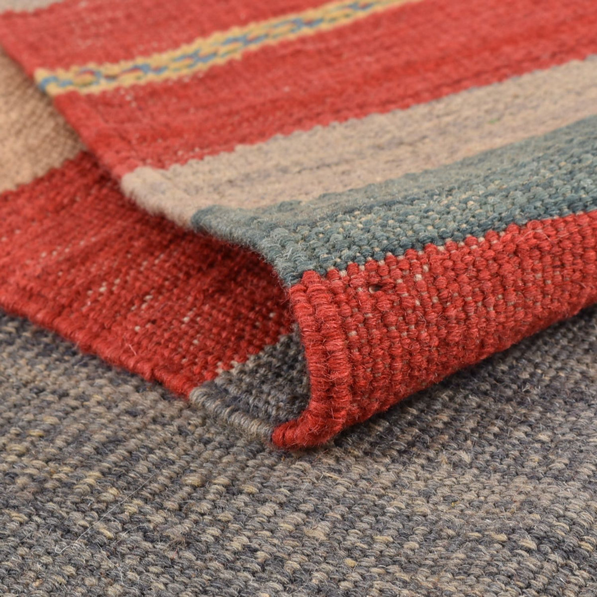 Dywan Kelim - modny - 288 x 192 cm - wielokolorowy