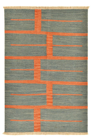 Dywan Kelim - modny - 185 x 123 cm - wielokolorowy