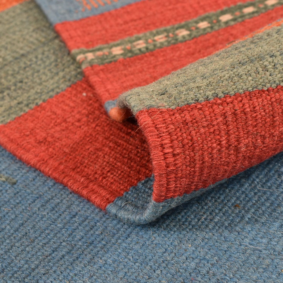 Dywan Kelim - modny - 200 x 145 cm - wielokolorowy