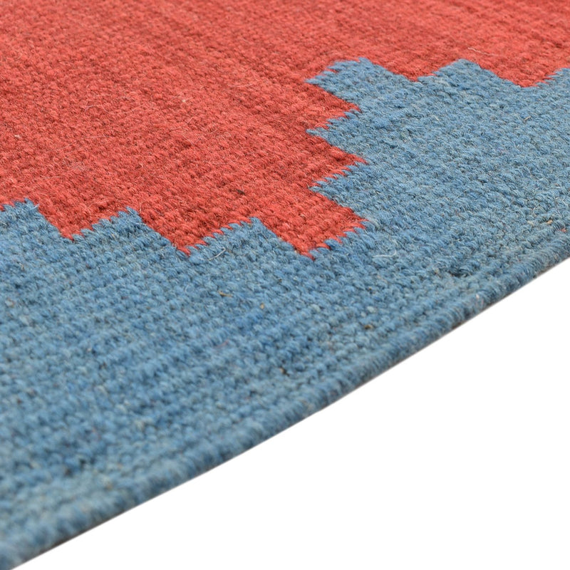 Dywan Kelim - modny - 189 x 146 cm - wielokolorowy