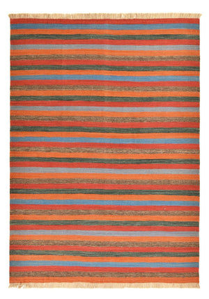 Dywan Kelim - modny - 200 x 146 cm - wielokolorowy