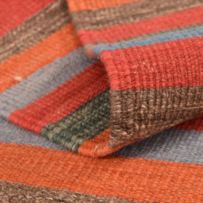 Dywan Kelim - modny - 200 x 146 cm - wielokolorowy