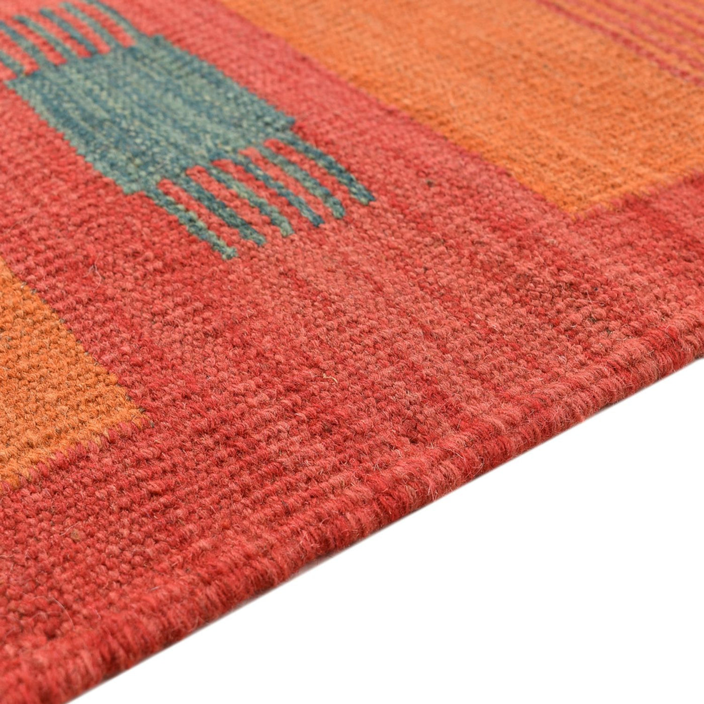 Nowoczesny kilim Dywan 203x155cm - Dywan wełniany
