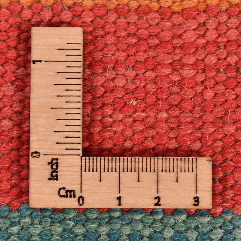 Dywan Kelim - modny - 203 x 155 cm - wielokolorowy