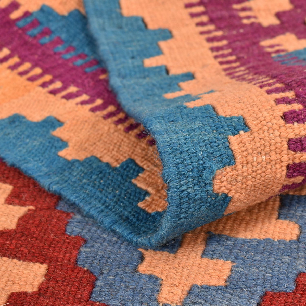 Dywan Kelim - Orientalny - 199 x 151 cm - wielokolorowy