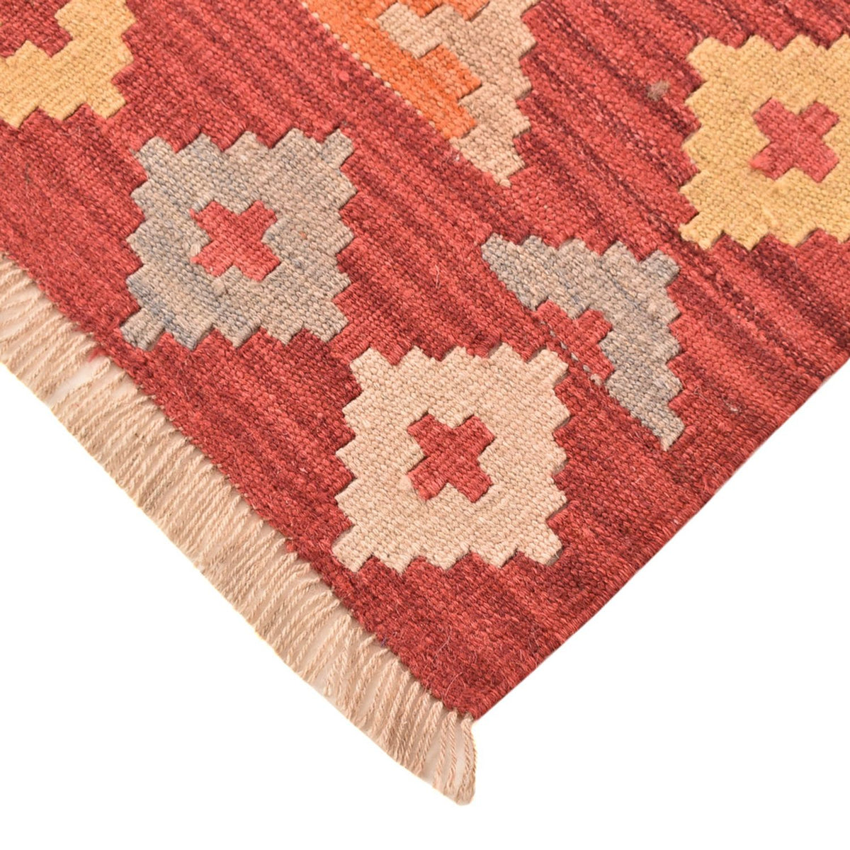 Biegacz Dywan Kelim - Orientalny - 188 x 83 cm - wielokolorowy