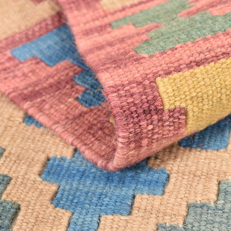 Biegacz Dywan Kelim - Orientalny - 190 x 80 cm - wielokolorowy