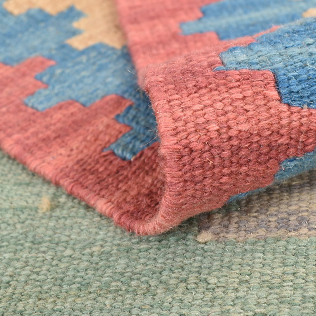 Biegacz Dywan Kelim - Orientalny - 204 x 84 cm - wielokolorowy