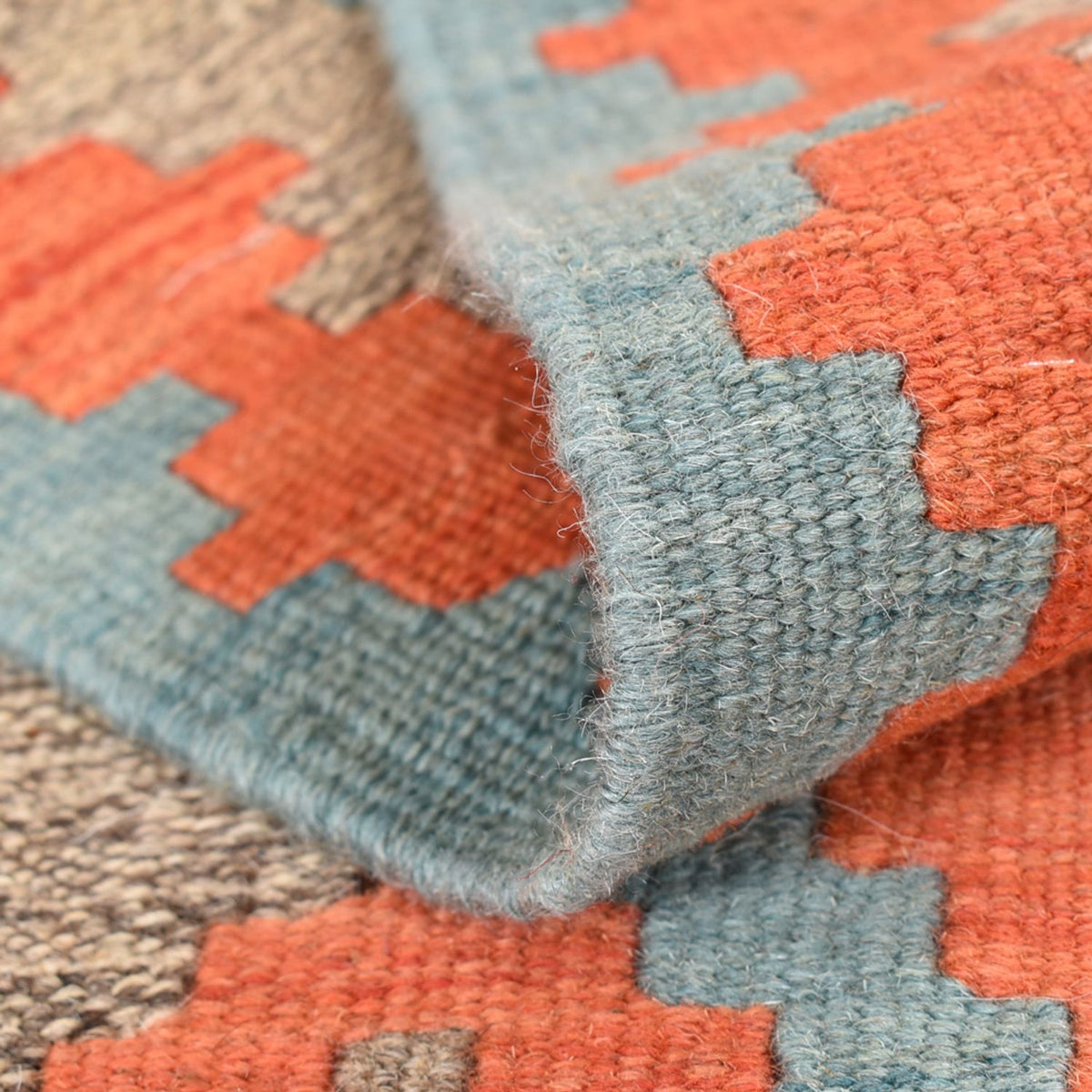 Biegacz Dywan Kelim - Orientalny - 196 x 84 cm - wielokolorowy