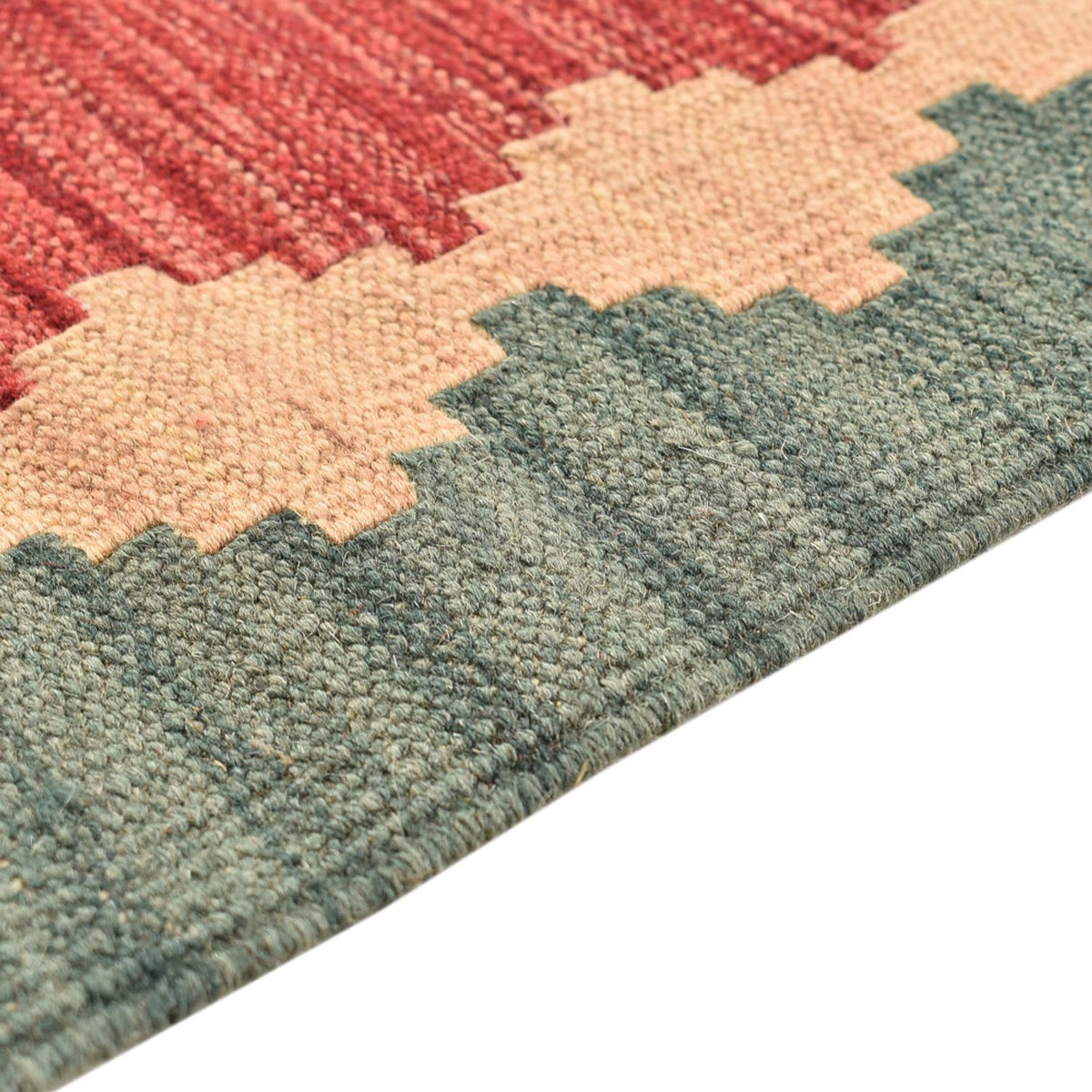 Biegacz Dywan Kelim - Orientalny - 213 x 84 cm - wielokolorowy