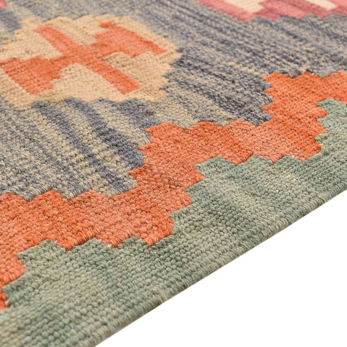 Dywan Kelim - Orientalny - 209 x 151 cm - wielokolorowy