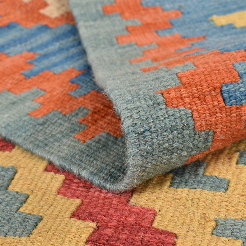 Dywan Kelim - Orientalny - 203 x 157 cm - wielokolorowy