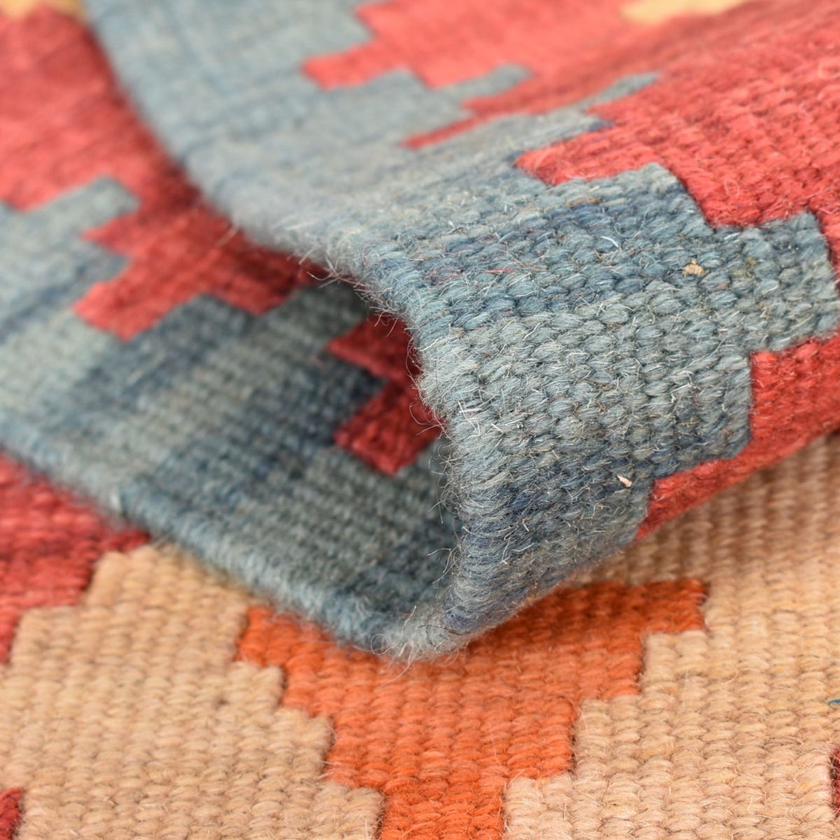 Biegacz Dywan Kelim - Orientalny - 201 x 58 cm - wielokolorowy