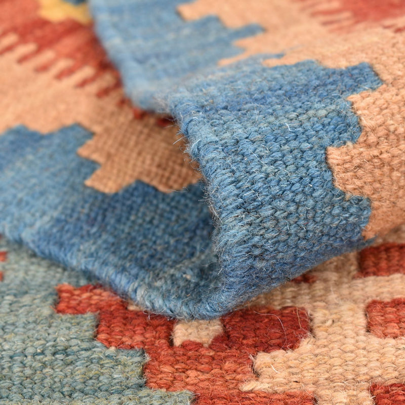 Biegacz Dywan Kelim - Orientalny - 198 x 61 cm - wielokolorowy