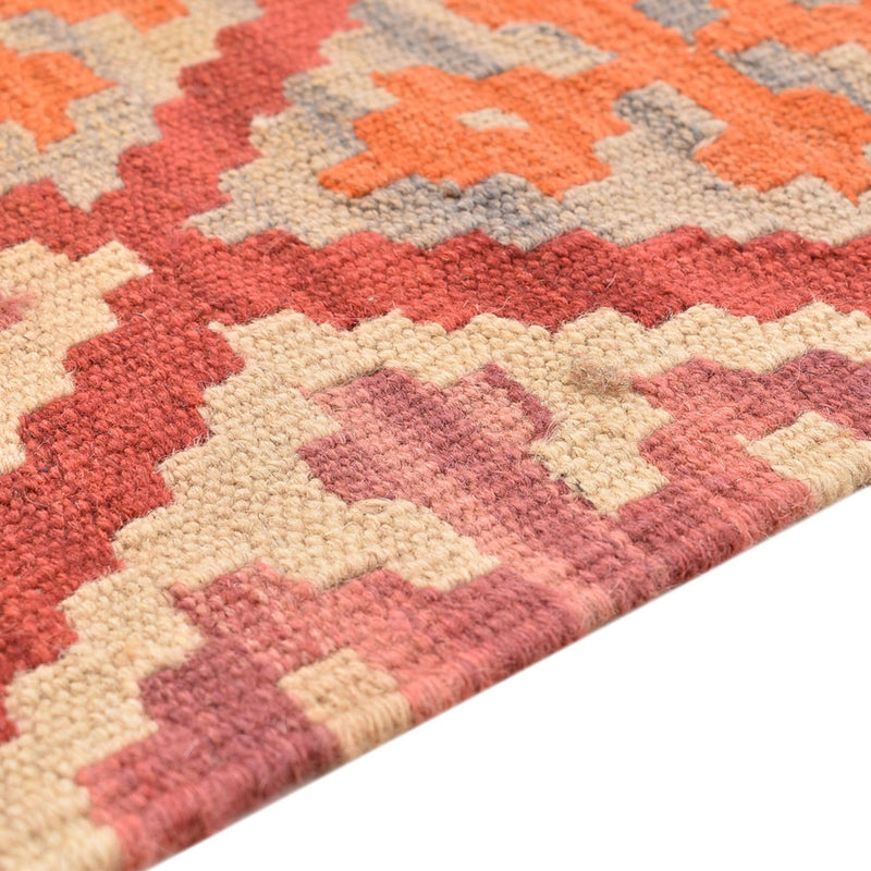 Biegacz Dywan Kelim - Orientalny - 201 x 58 cm - wielokolorowy