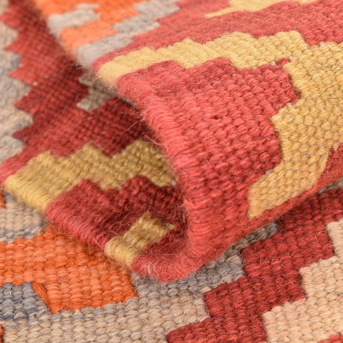 Biegacz Dywan Kelim - Orientalny - 201 x 58 cm - wielokolorowy