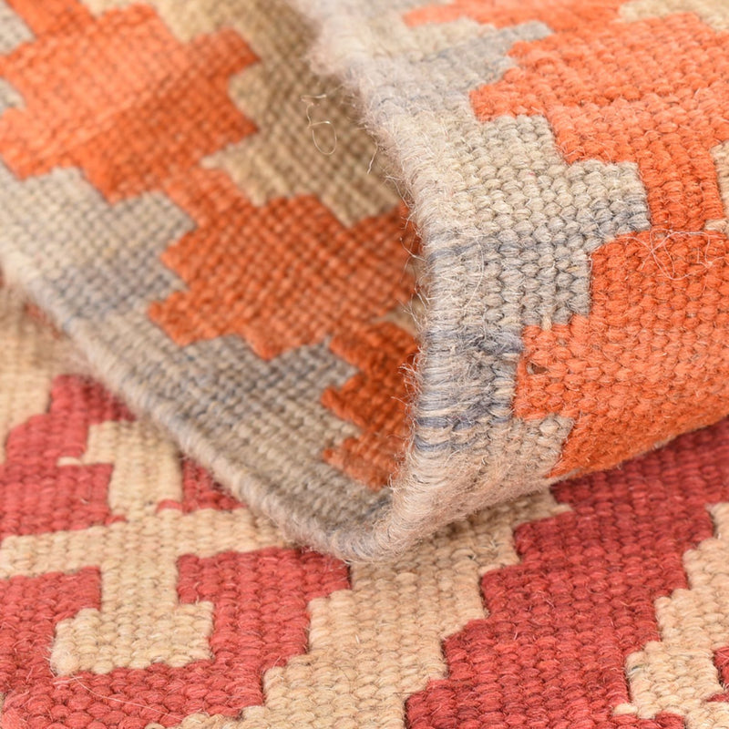 Biegacz Dywan Kelim - Orientalny - 199 x 55 cm - wielokolorowy