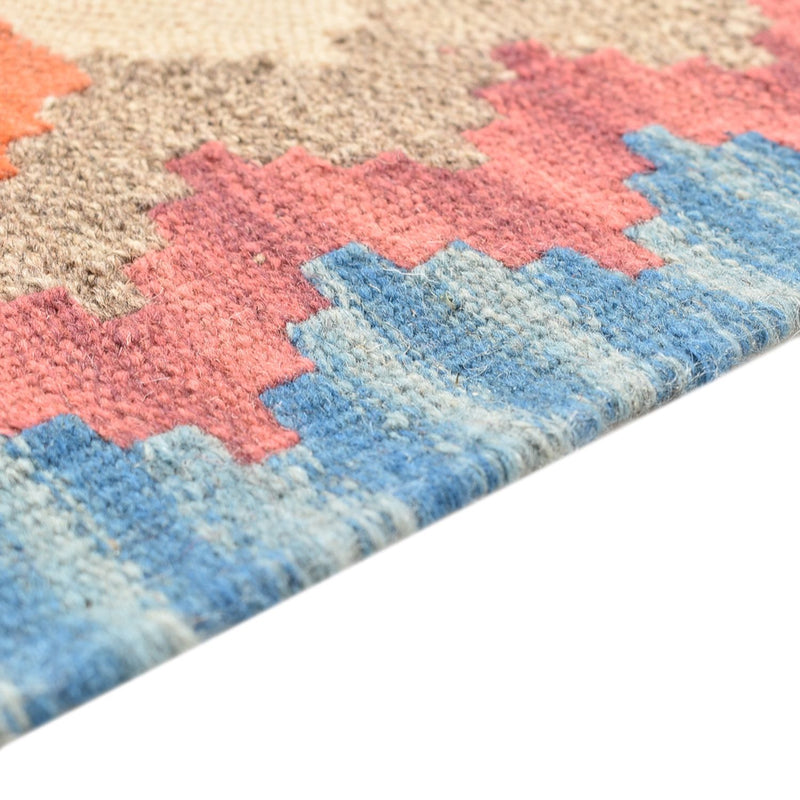 Biegacz Dywan Kelim - Orientalny - 196 x 56 cm - wielokolorowy