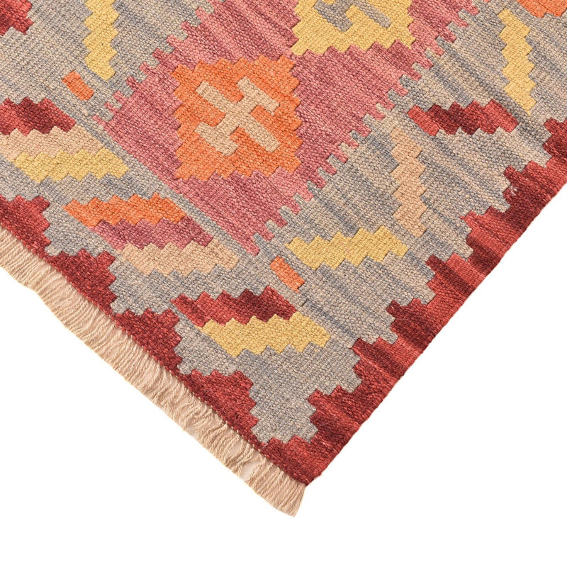 Biegacz Dywan Kelim - Orientalny - 204 x 61 cm - wielokolorowy