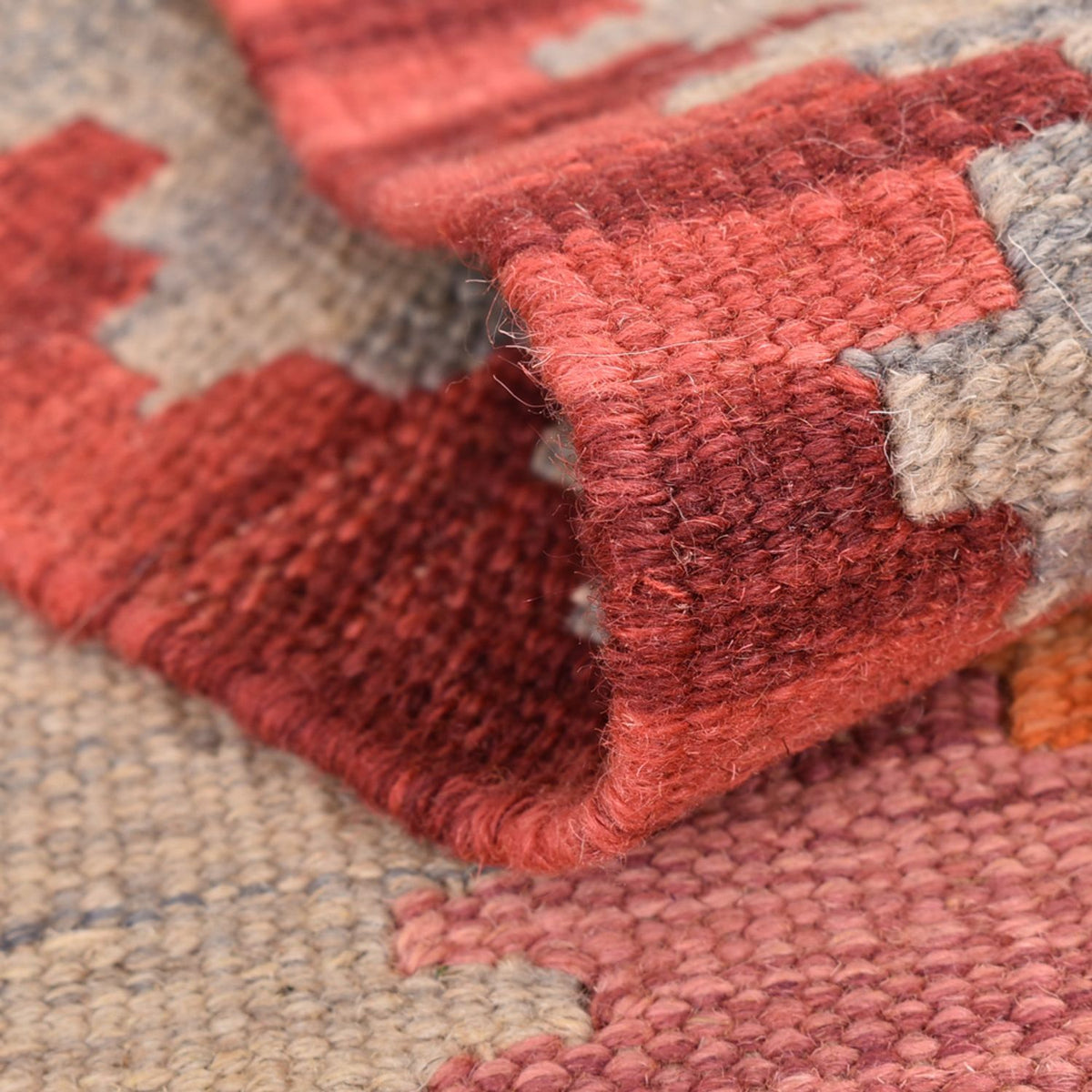 Biegacz Dywan Kelim - Orientalny - 204 x 61 cm - wielokolorowy