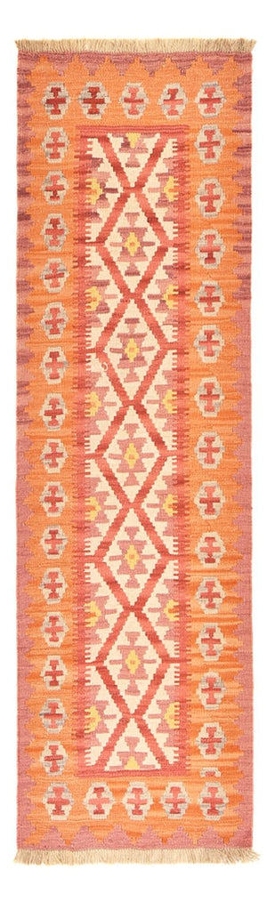 Biegacz Dywan Kelim - Orientalny - 201 x 61 cm - wielokolorowy