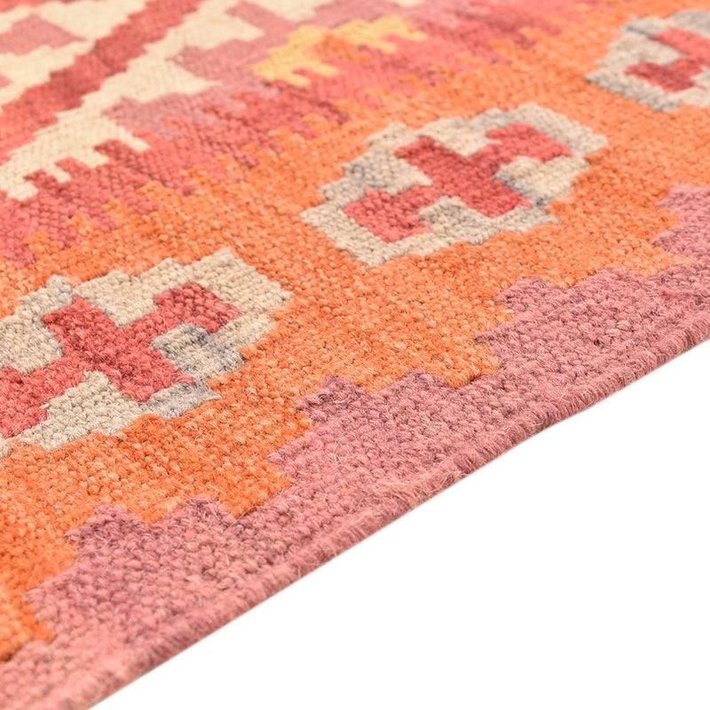 Biegacz Dywan Kelim - Orientalny - 201 x 61 cm - wielokolorowy