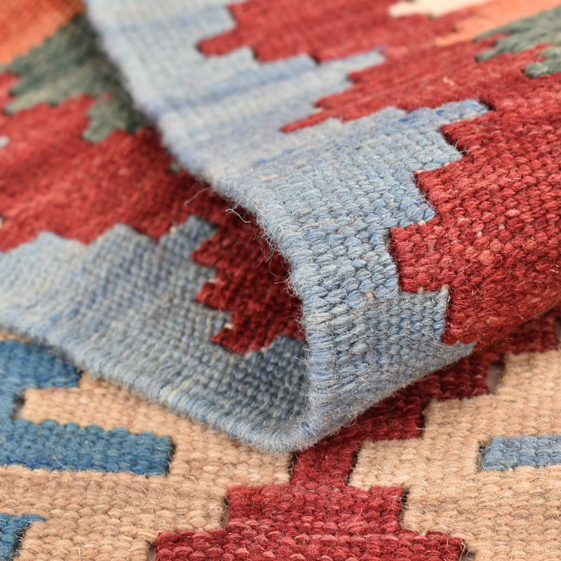 Biegacz Dywan Kelim - Orientalny - 199 x 68 cm - wielokolorowy