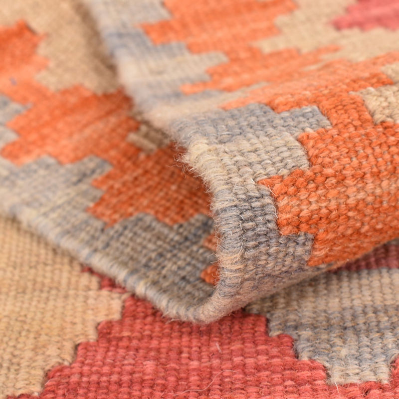 Biegacz Dywan Kelim - Orientalny - 195 x 54 cm - wielokolorowy