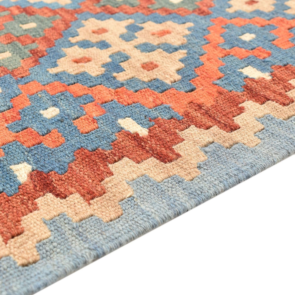 Biegacz Dywan Kelim - Orientalny - 193 x 64 cm - wielokolorowy