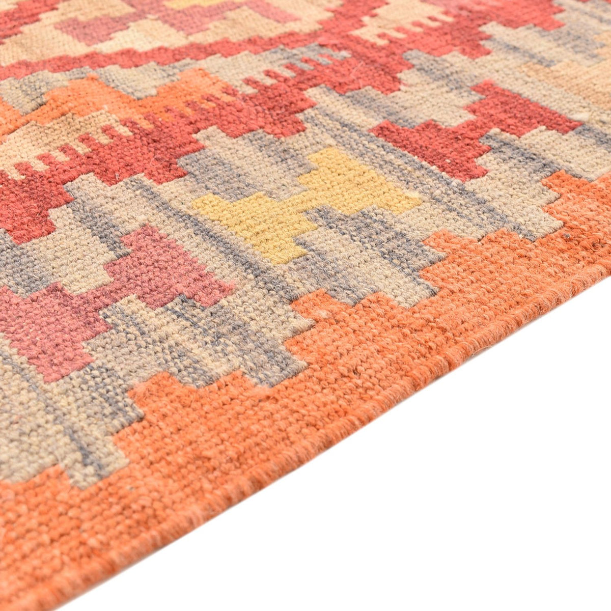 Biegacz Dywan Kelim - Orientalny - 194 x 65 cm - wielokolorowy