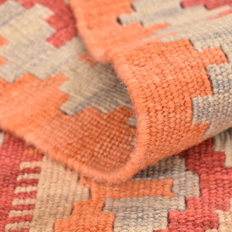 Biegacz Dywan Kelim - Orientalny - 194 x 65 cm - wielokolorowy