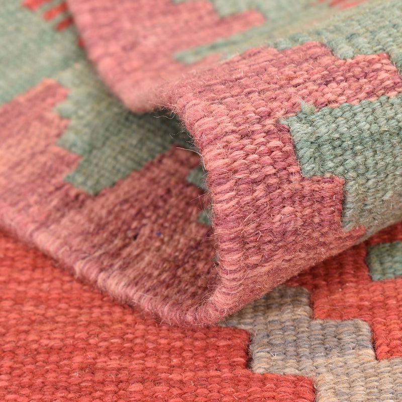 Biegacz Dywan Kelim - Orientalny - 193 x 58 cm - wielokolorowy