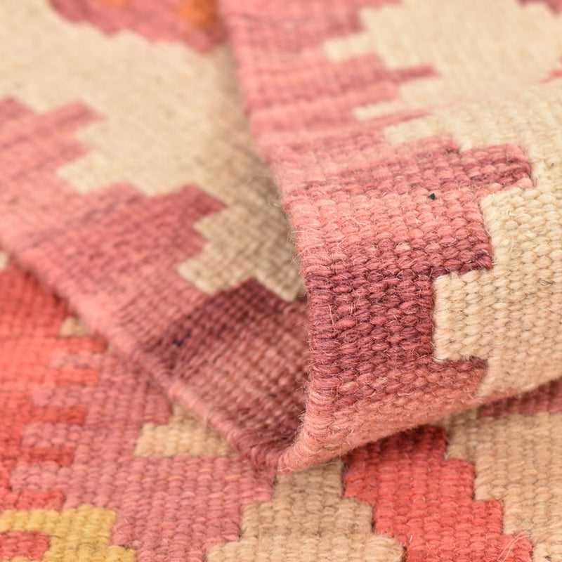 Biegacz Dywan Kelim - Orientalny - 201 x 60 cm - wielokolorowy