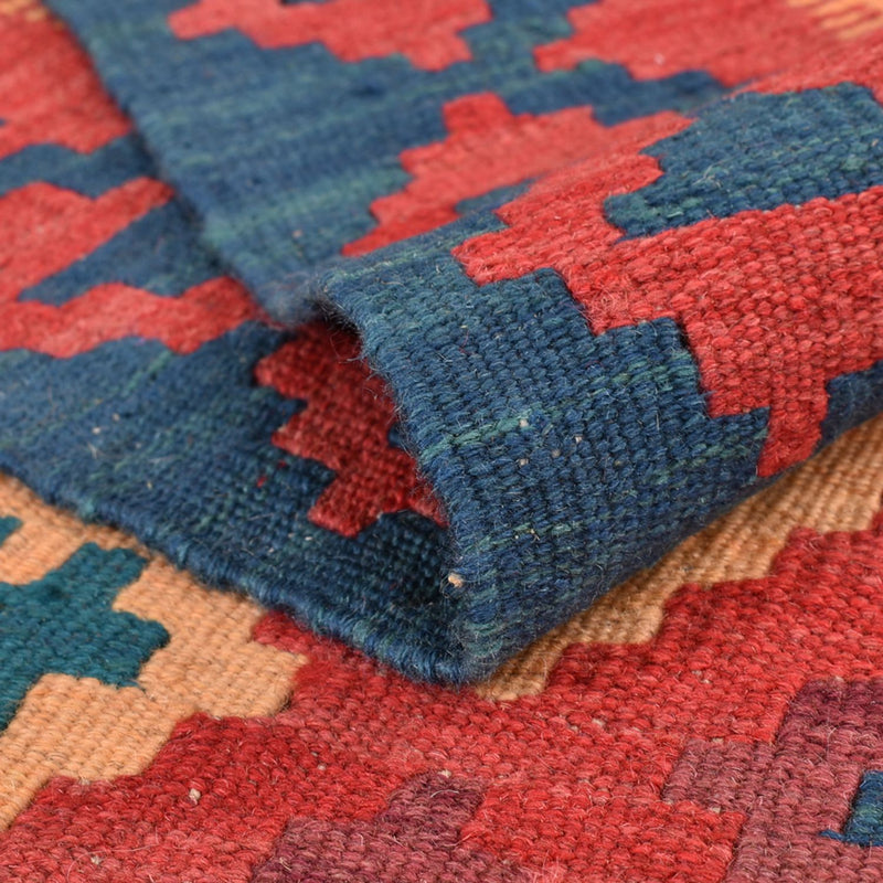 Dywan Kelim - Orientalny - 209 x 156 cm - wielokolorowy