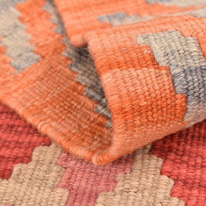 Biegacz Dywan Kelim - Orientalny - 198 x 59 cm - wielokolorowy