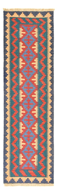 Biegacz Dywan Kelim - Orientalny - 210 x 62 cm - wielokolorowy
