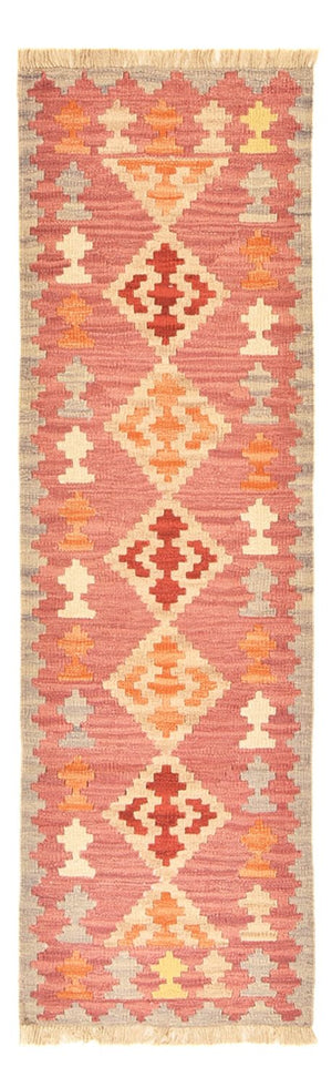 Biegacz Dywan Kelim - Orientalny - 197 x 63 cm - wielokolorowy