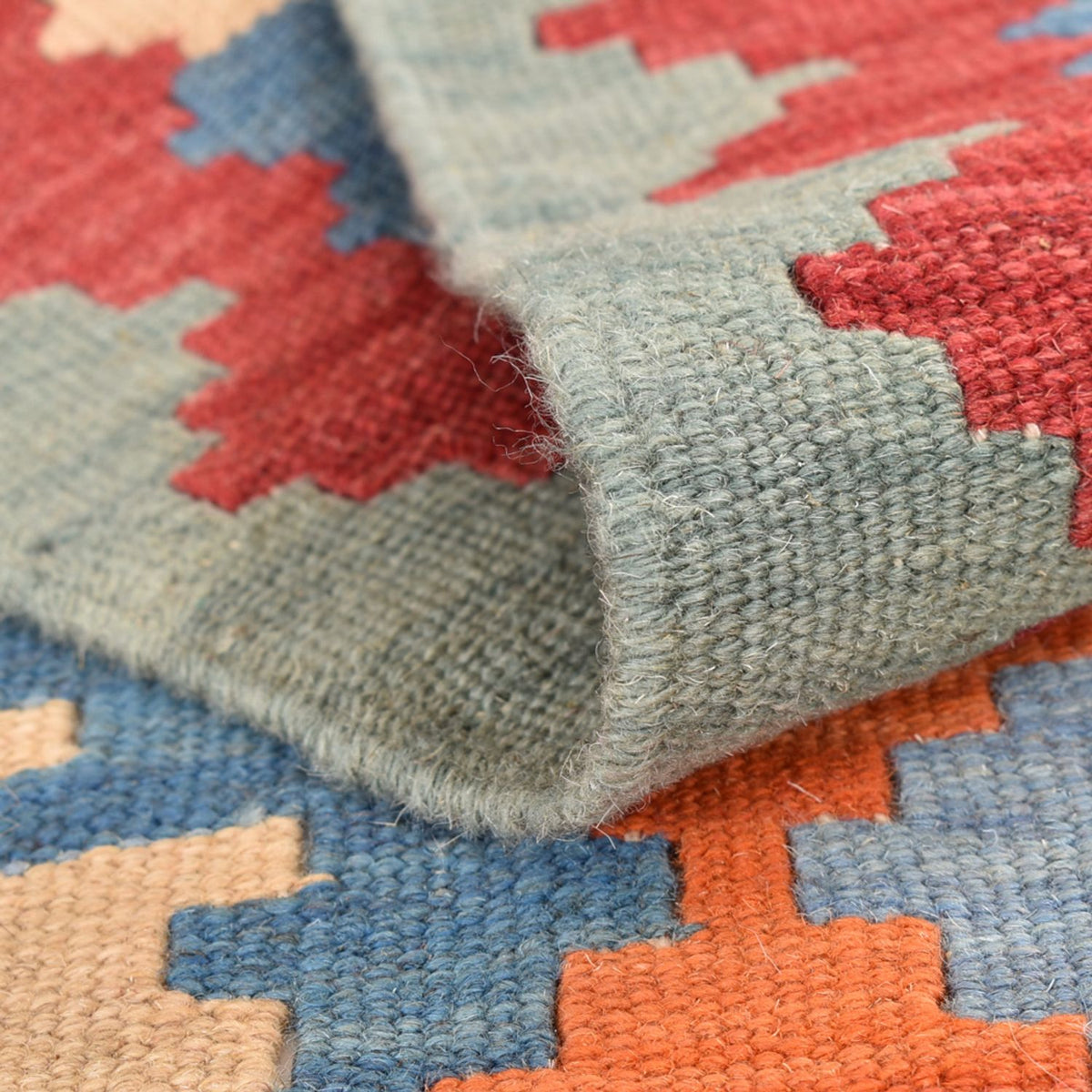 Biegacz Dywan Kelim - Orientalny - 194 x 66 cm - wielokolorowy