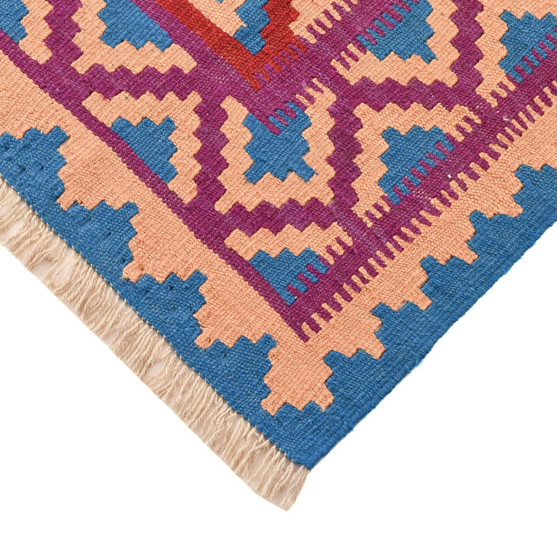 Dywan Kelim - Orientalny - 202 x 149 cm - wielokolorowy