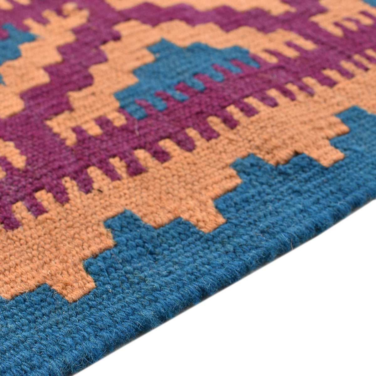 Dywan Kelim - Orientalny - 202 x 149 cm - wielokolorowy