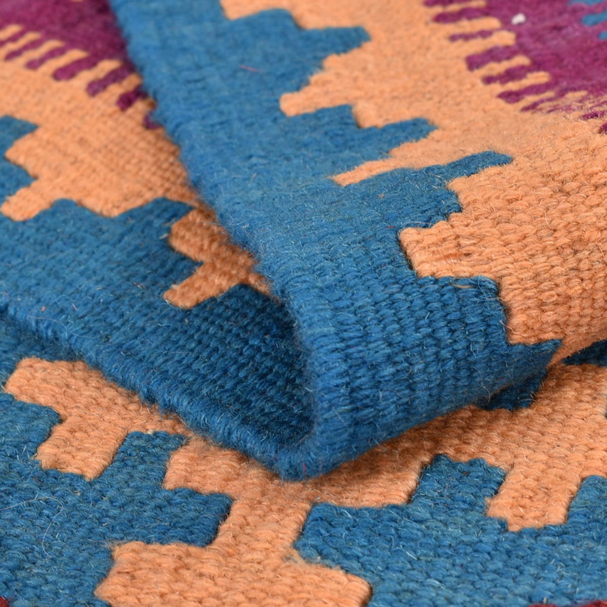 Dywan Kelim - Orientalny - 202 x 149 cm - wielokolorowy