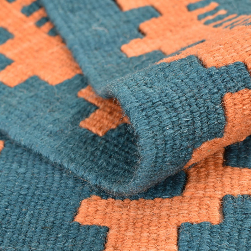 Biegacz Dywan Kelim - Orientalny - 194 x 62 cm - wielokolorowy