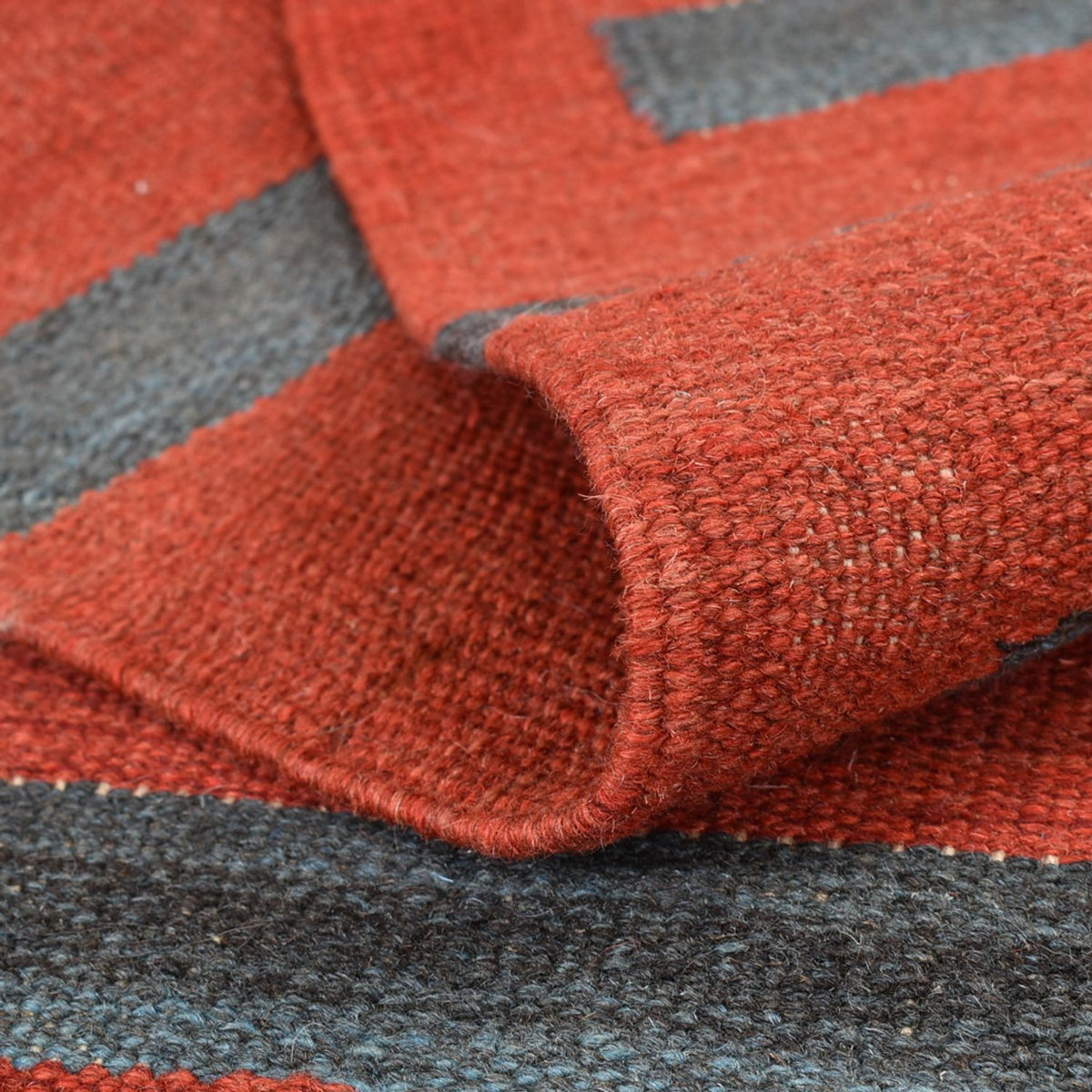 Dywan Kelim - modny - 162 x 108 cm - wielokolorowy