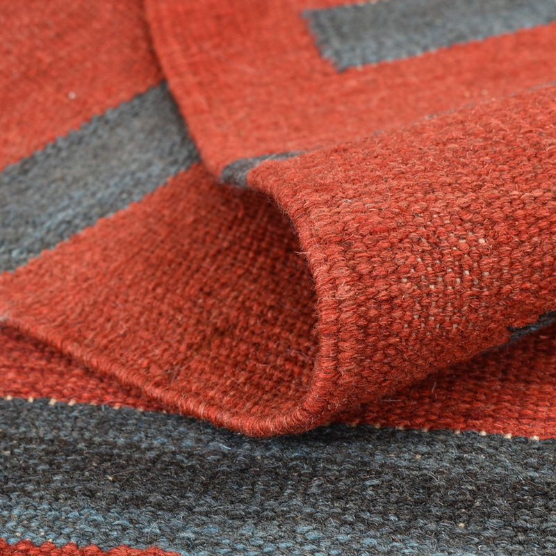 Dywan Kelim - modny - 162 x 108 cm - wielokolorowy