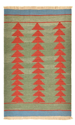 Dywan Kelim - modny - 150 x 98 cm - wielokolorowy