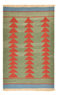 Dywan Kelim - modny - 150 x 98 cm - wielokolorowy