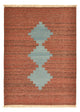 Nowoczesny kilim Dywan 158x116cm - Dywan wełniany