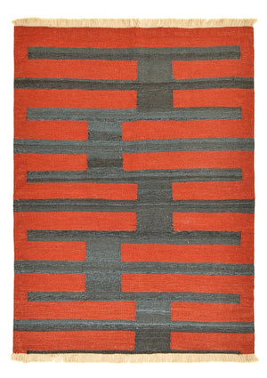 Dywan Kelim - modny - 144 x 107 cm - wielokolorowy