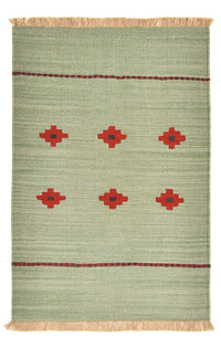 Dywan Kelim - modny - 119 x 80 cm - wielokolorowy