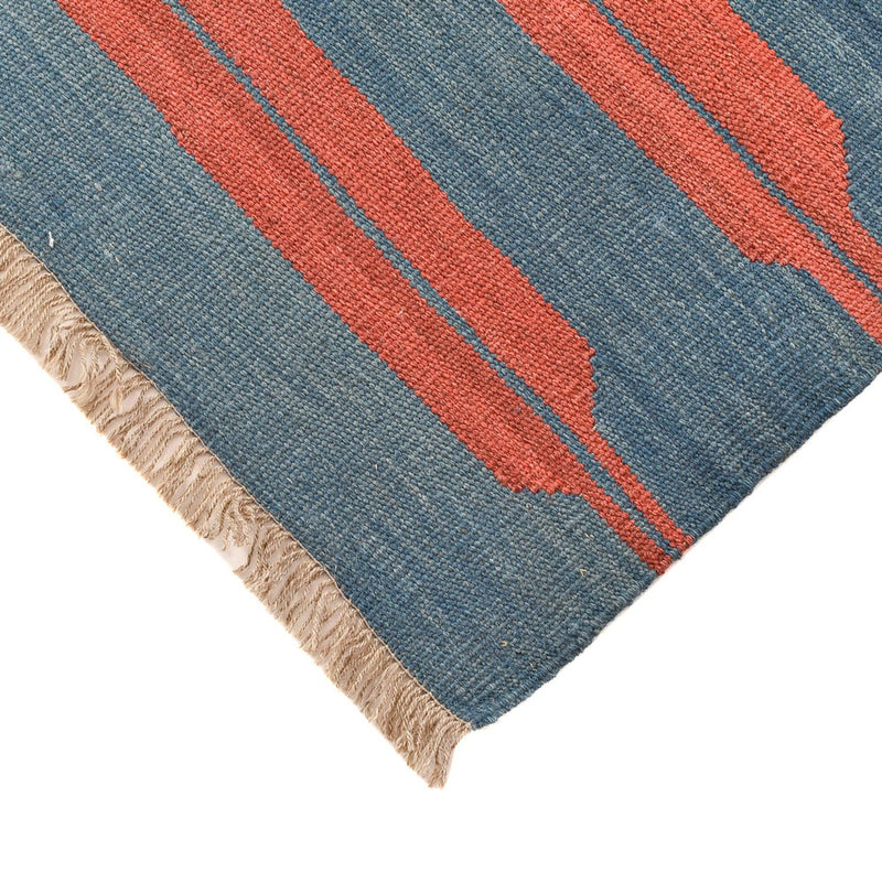 Dywan Kelim - modny - 204 x 159 cm - wielokolorowy